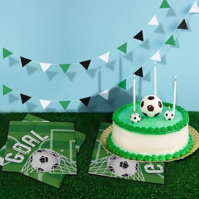 NAPKINS FOOTBALL PARTY 33 X 33 CM PAPER NAPKINS FOOTBALL PARTY NAPKINS - Image 5